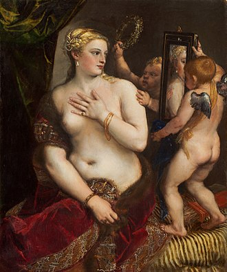 La pintura La Venus del espejo del italiano Tiziano Vecellio inspira al protagonista.